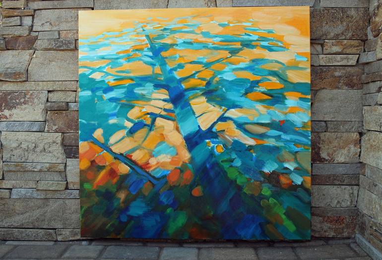 Original Abstract Landscape Painting by Joanne Evers