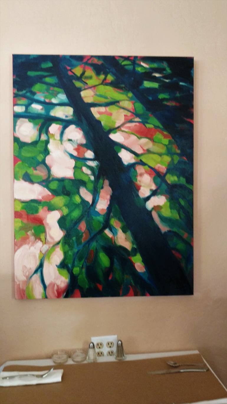 Original Abstract Tree Painting by Joanne Evers