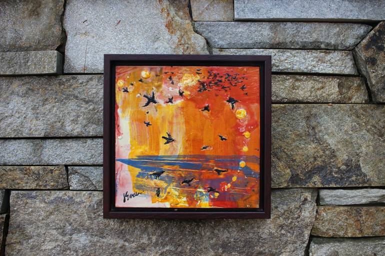 Original Abstract Seascape Painting by Joanne Evers