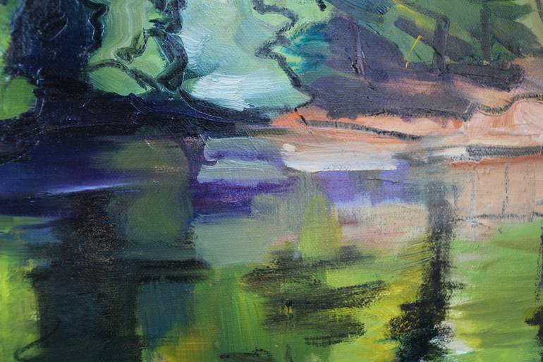 Original Abstract Expressionism Landscape Painting by Joanne Evers