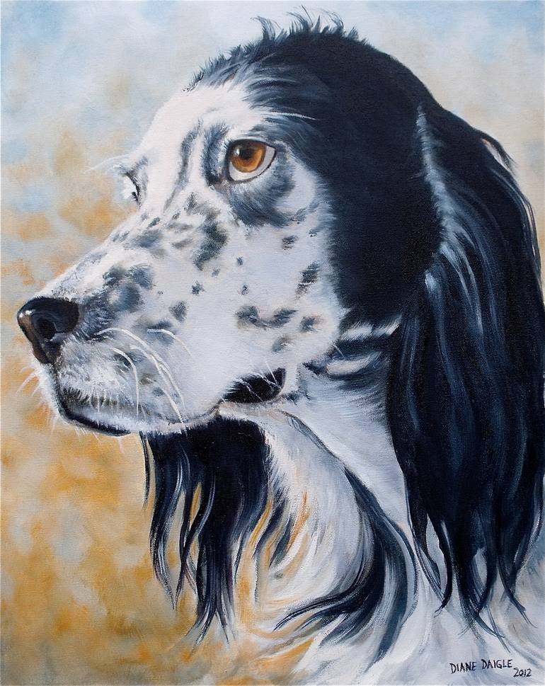 English setter hot sale art