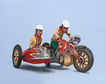 Original Bike Paintings by Diane Daigle