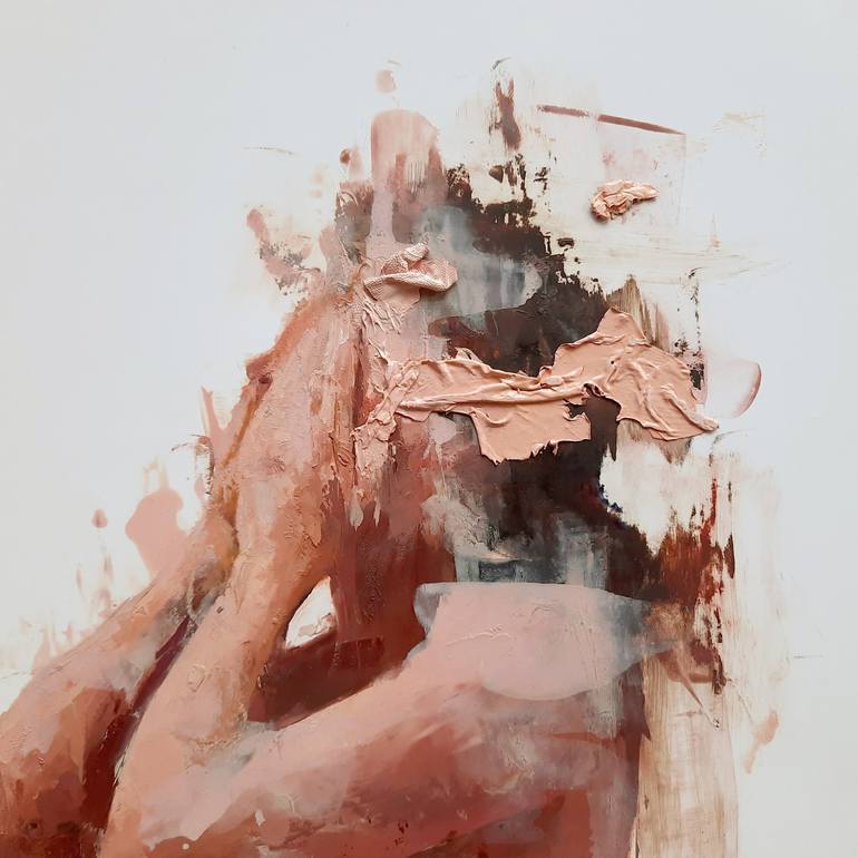 Original Expressionism Nude Painting by Jesùs Leguizamo
