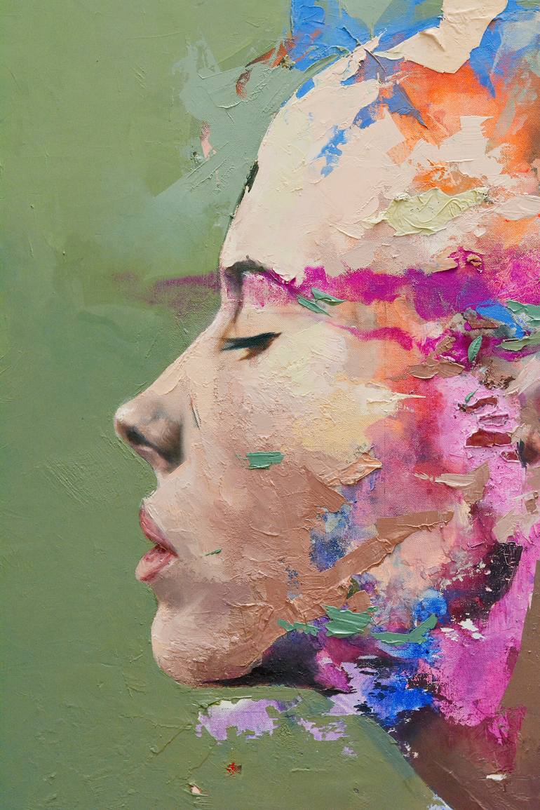 Original Expressionism People Painting by Jesùs Leguizamo