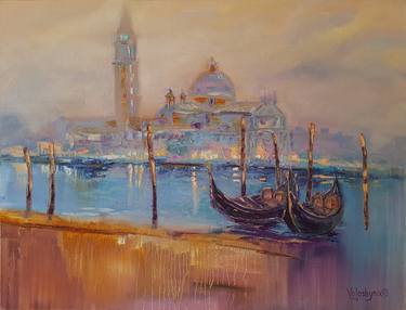 Original Impressionism Architecture Paintings by Mary Voloshyna