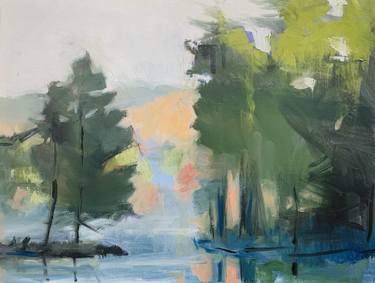 Sunny Day by the Lake (Vermont Painting Study) thumb