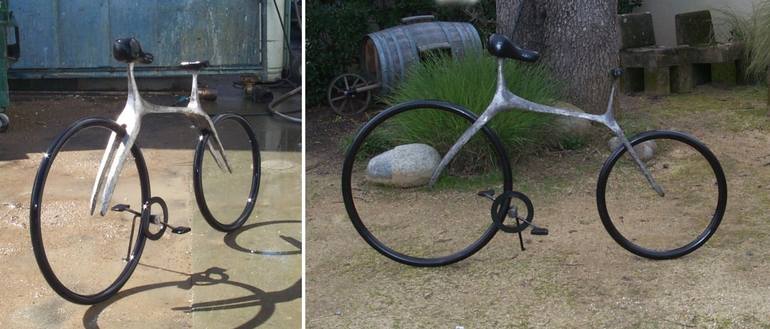 Original Bicycle Sculpture by Robert Holmes