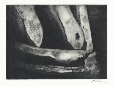 Print of Portraiture Nude Printmaking by Emmanuel Monzies