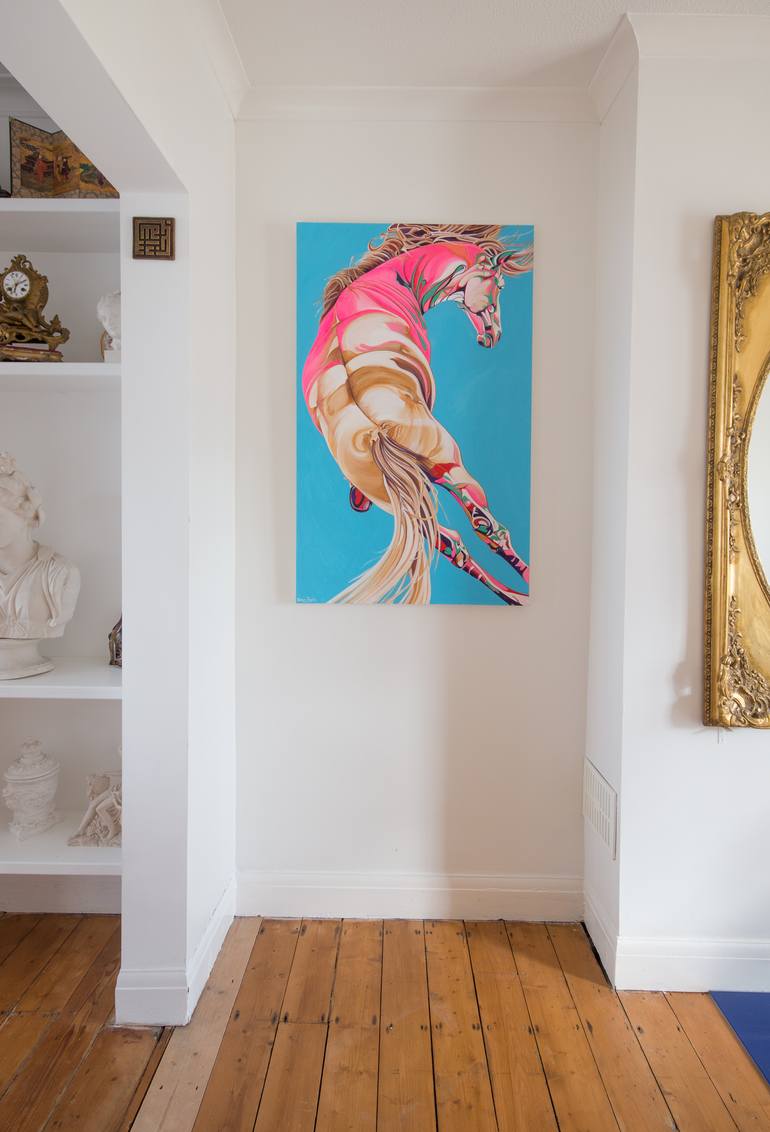 Original Expressionism Horse Painting by Yaheya Pasha