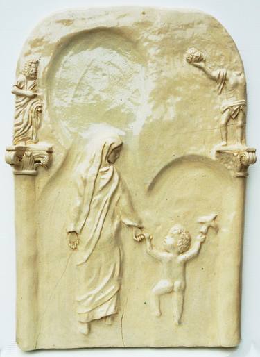 Original Expressionism Religious Sculpture by Artur Zarczynski
