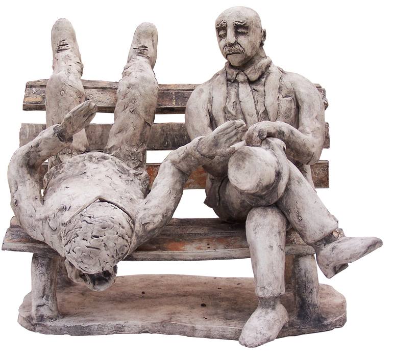 Original Abstract People Sculpture by Artur Zarczynski
