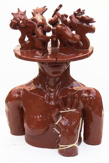 Original Surrealism People Sculpture by Artur Zarczynski