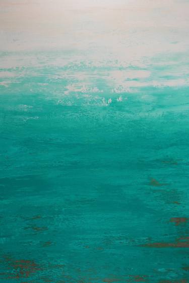Tidal Flow - Modern Turquoise Abstract thumb