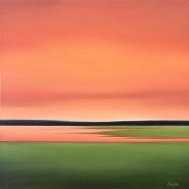 Saatchi Art Artist Suzanne Vaughan; Paintings, “Colorful Vista - Modern Abstract Landscape” #art