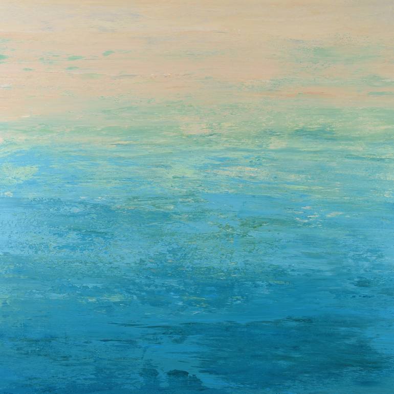 Shifting Tide - Modern Color Field Abstract Painting by Suzanne Vaughan ...