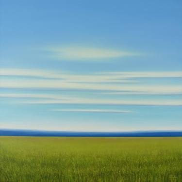 Verdant Green Field - Blue Sky Landscape thumb