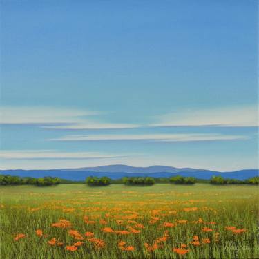 Summer Blooms - Blue Sky Flower Field thumb