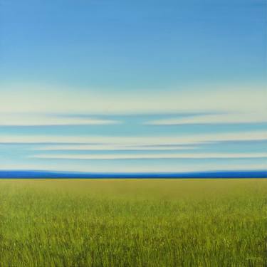 Verdant Field - Blue Sky Landscape thumb