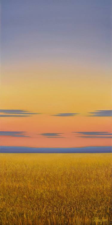 Twilight Gold - Modern Landscape Painting thumb