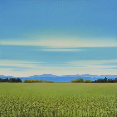 Summer Grass - Blue Sky Landscape thumb