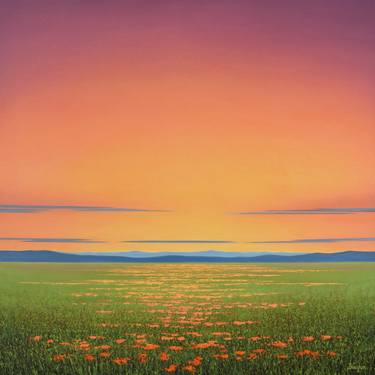 Colorful Flower Field - Contemporary Landscape thumb