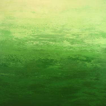 Rejuvenation - Green Color Field Abstract thumb