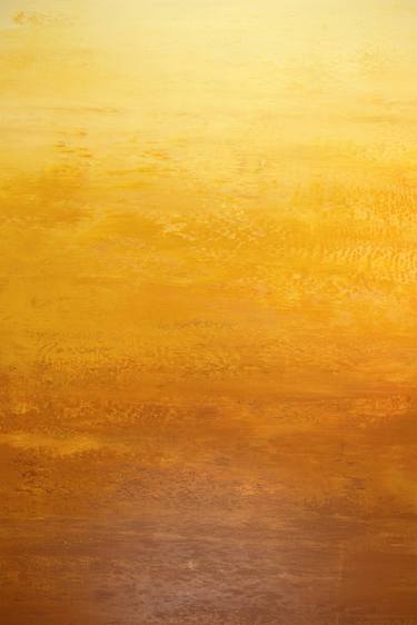 Saatchi Art Artist Suzanne Vaughan; Paintings, “Honey Gold - Color Field Abstract” #art
