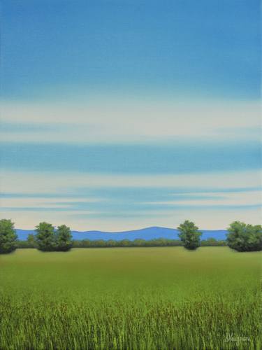 Summer Grasses - Blue Sky Landscape thumb
