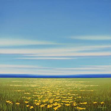 Yellow Flowers - Flower Field Landscape thumb