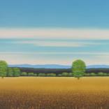 Golden Meadow - Blue Sky by Suzanne Vaughan