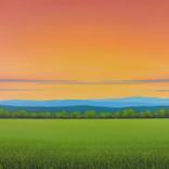 Vibrant Sky - Colorful Landscape by Suzanne Vaughan