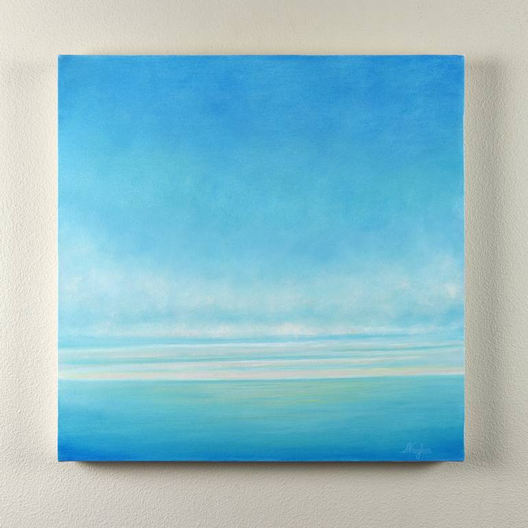 Original Abstract Expressionism Seascape Painting by Suzanne Vaughan