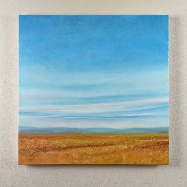 Original Abstract Landscape Painting by Suzanne Vaughan