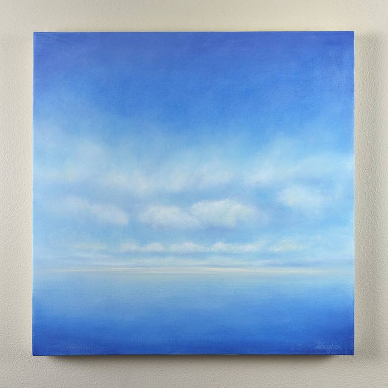 Original Minimalism Seascape Painting by Suzanne Vaughan