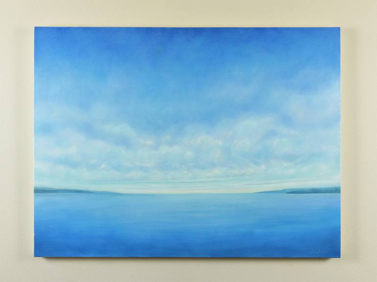 Original Abstract Expressionism Seascape Painting by Suzanne Vaughan