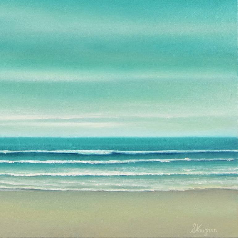 Original Impressionism Seascape Painting by Suzanne Vaughan