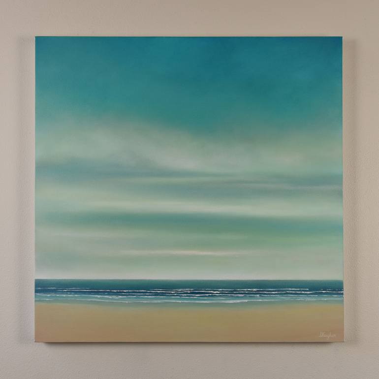 Original Minimalism Seascape Painting by Suzanne Vaughan