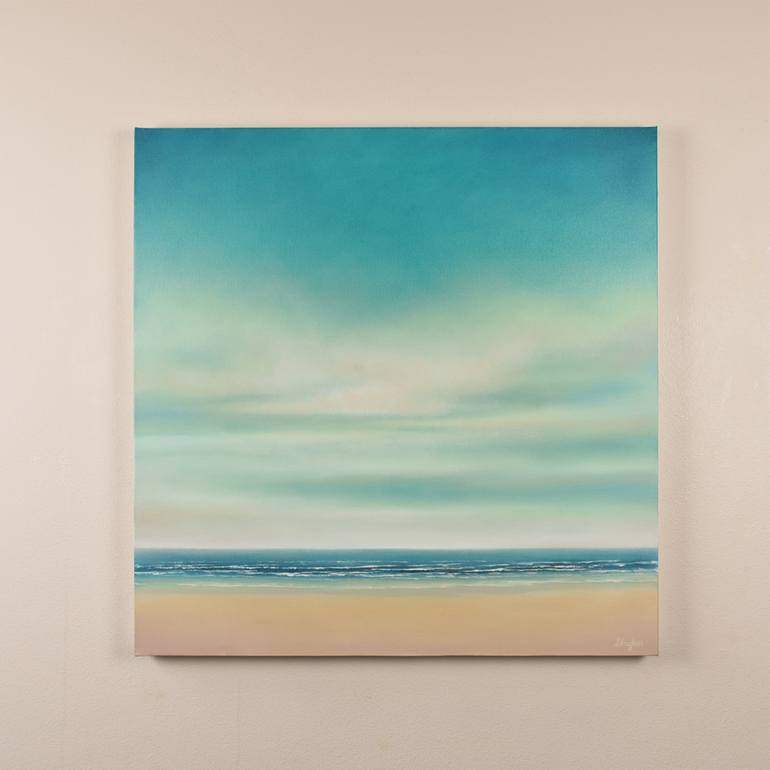 Original Minimalism Beach Painting by Suzanne Vaughan