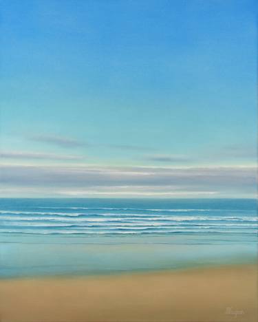 Print of Realism Beach Paintings by Suzanne Vaughan
