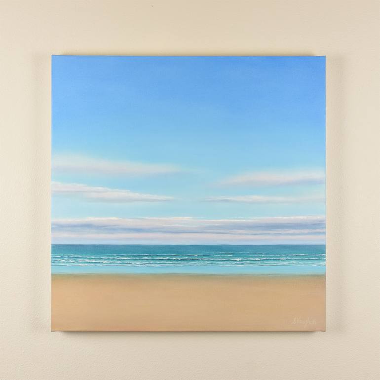 Original Minimalism Beach Painting by Suzanne Vaughan