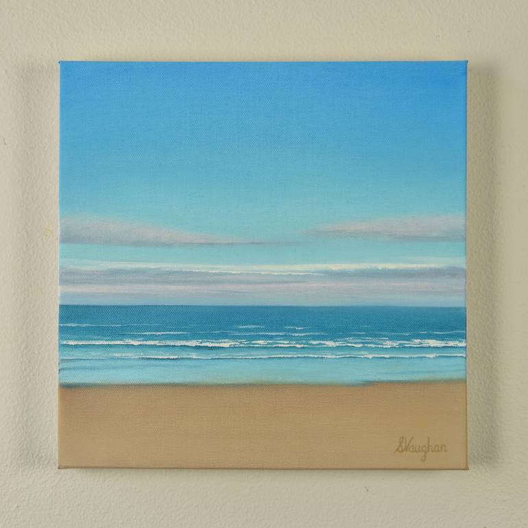 Original Minimalism Beach Painting by Suzanne Vaughan