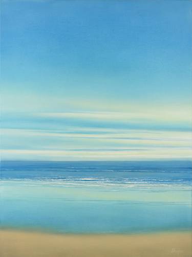 Print of Modern Beach Paintings by Suzanne Vaughan
