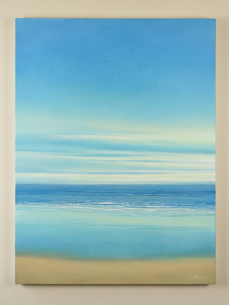 Original Minimalism Beach Painting by Suzanne Vaughan