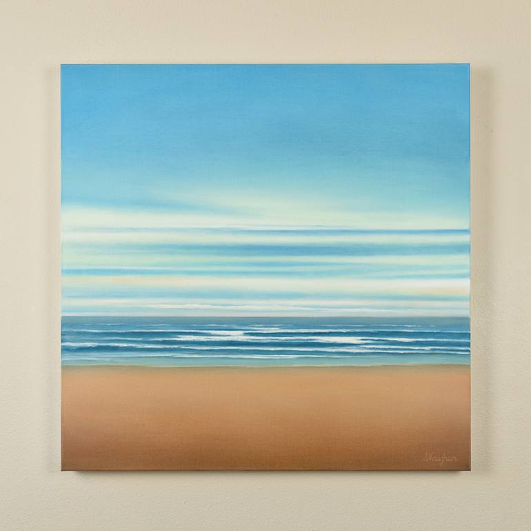 Original Minimalism Beach Painting by Suzanne Vaughan