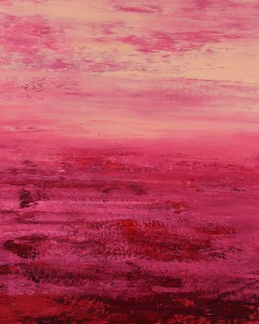 Saatchi Art Artist Suzanne Vaughan; Paintings, “Rose Pink - Modern Color Field Abstract” #art