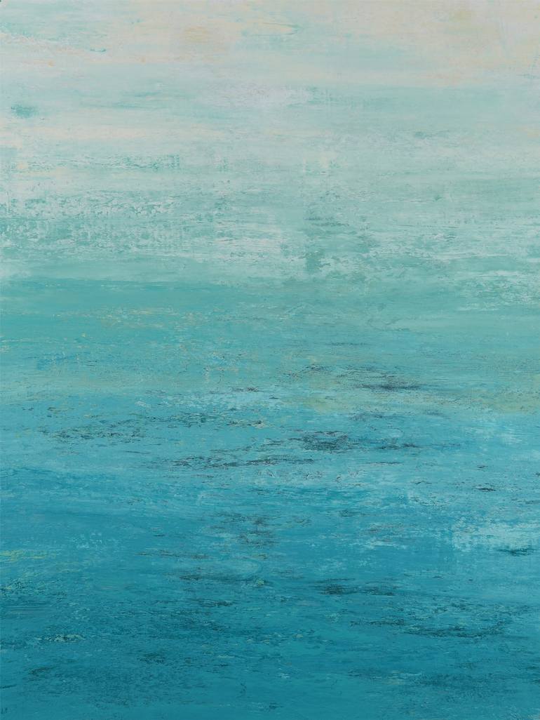 Shoreline - Abstract Seascape Painting by Suzanne Vaughan | Saatchi Art