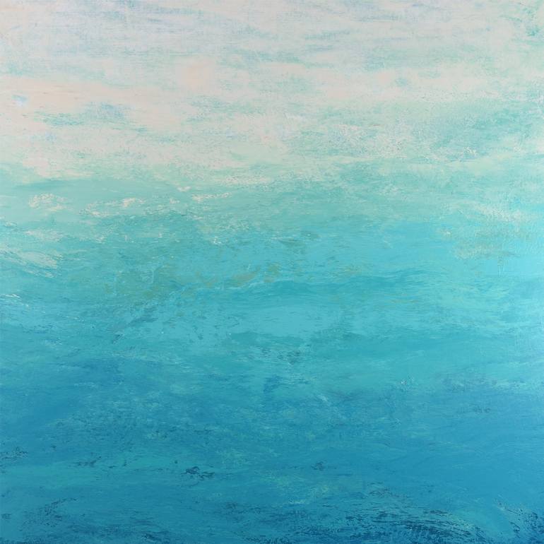 Sea to Sky - Modern Abstract Seascape Painting by Suzanne Vaughan ...