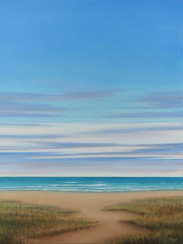 Beach Path - Blue Sky Seascape thumb