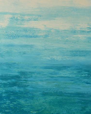 Flowing Blues - Modern Abstract Seascape thumb