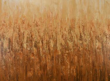 Field of Gold - Modern Textured Abstract Field thumb